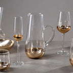 REGINA STUDIO Delilah | Hand-Blown Glass Pitcher | Gold