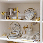 REGINA STUDIO Delilah | Hand-Blown Highball Glasses | Gold | Set of 4