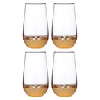 REGINA STUDIO Delilah | Hand-Blown Highball Glasses | Gold | Set of 4