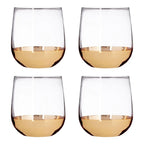 REGINA STUDIO Delilah | Hand-Blown Tumblers | Gold | Set of 4