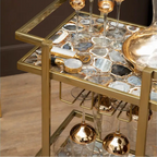 REGINA STUDIO Delilah | Hand-Blown Wine Glasses | Gold | Set of 4