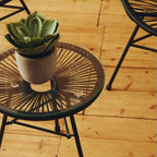 REGINA STUDIO Frank Black Rattan 3-Piece Patio Set