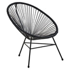 REGINA STUDIO Frank Black Rattan 3-Piece Patio Set