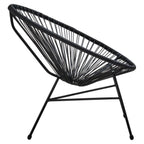 REGINA STUDIO Frank Black Rattan 3-Piece Patio Set