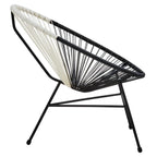 REGINA STUDIO Frank Dual Tone Rattan And Steel 3-Piece Patio Set, 2 Chairs 1 Table