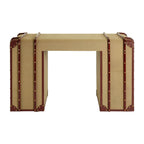 REGINA STUDIO Gulliver Leather Trim Canvas Desk, 135 x 80 cm