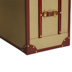 REGINA STUDIO Gulliver Leather Trim Canvas Desk, 135 x 80 cm
