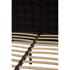 REGINA STUDIO Hollywood Black Velvet KING SIZE Four Poster Statement Bed