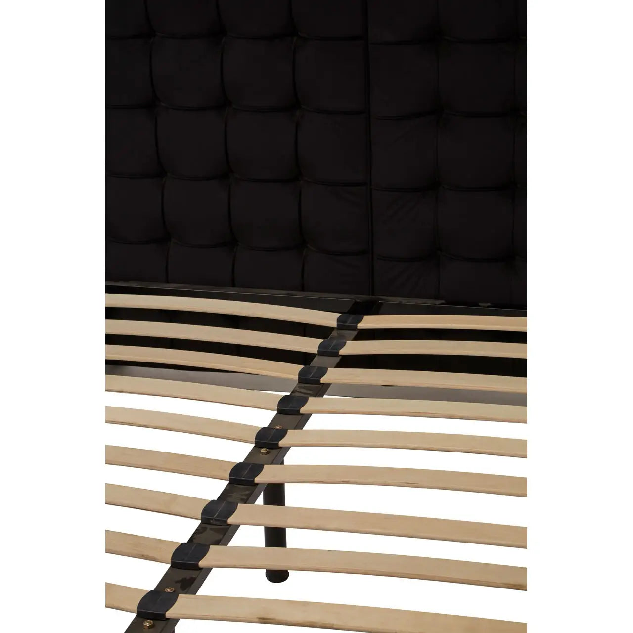 REGINA STUDIO Hollywood Black Velvet KING SIZE Four Poster Statement Bed