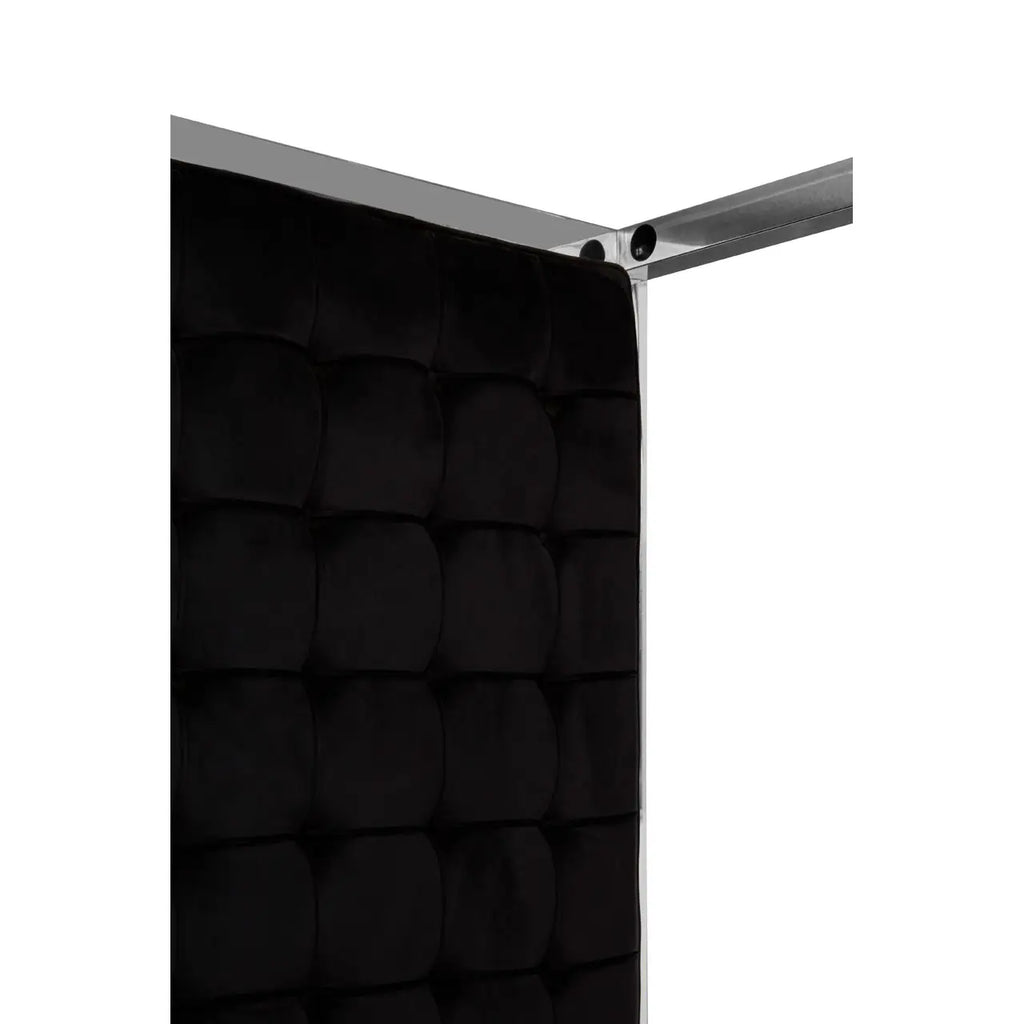 REGINA STUDIO Hollywood Black Velvet KING SIZE Four Poster Statement Bed