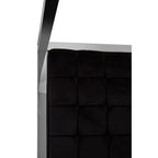 REGINA STUDIO Hollywood Black Velvet KING SIZE Four Poster Statement Bed