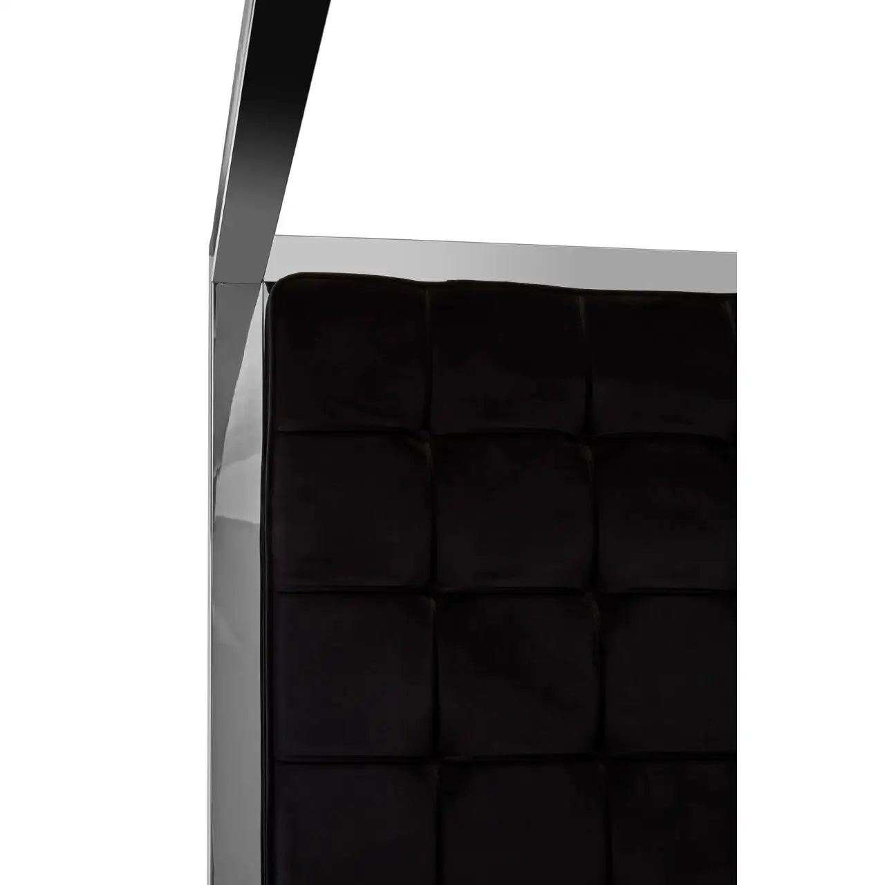 REGINA STUDIO Hollywood Black Velvet KING SIZE Four Poster Statement Bed