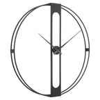 REGINA STUDIO Kitty Black Dual Ring Statement Wall Clock, Ø 107 cm