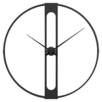 REGINA STUDIO Kitty Black Dual Ring Statement Wall Clock, Ø 107 cm