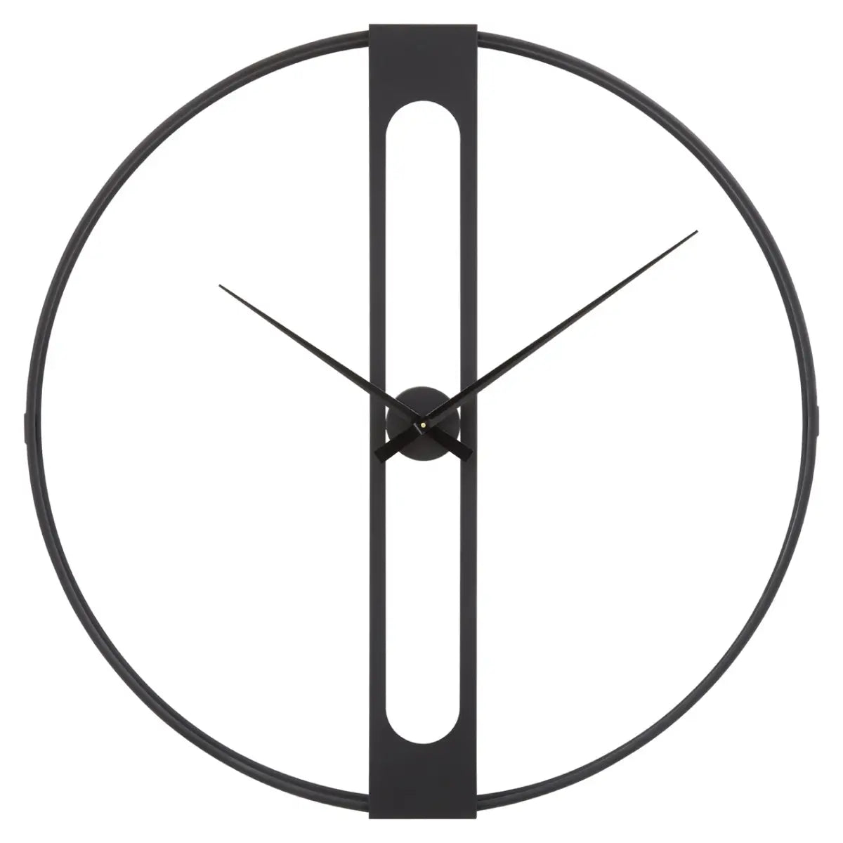 REGINA STUDIO Kitty Black Dual Ring Statement Wall Clock, Ø 107 cm