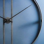 REGINA STUDIO Kitty Black Dual Ring Statement Wall Clock, Ø 107 cm