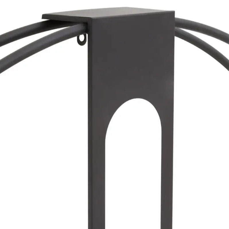 REGINA STUDIO Kitty Black Dual Ring Statement Wall Clock, Ø 107 cm