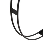 REGINA STUDIO Kitty Black Dual Ring Statement Wall Clock, Ø 107 cm