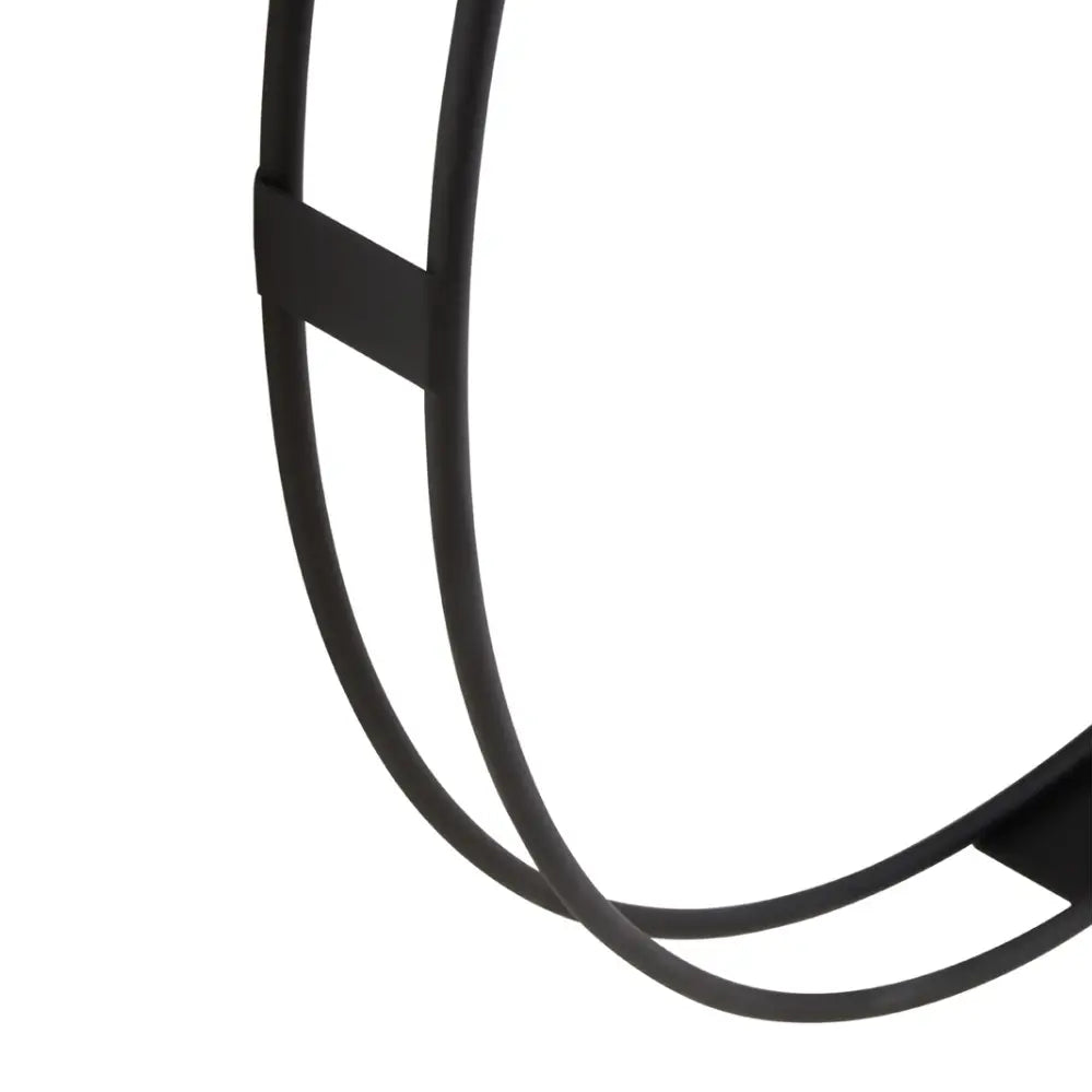 REGINA STUDIO Kitty Black Dual Ring Statement Wall Clock, Ø 107 cm