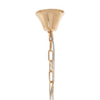 REGINA STUDIO London 3-Tier Gold Finish Glass Statement Chandelier