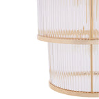 REGINA STUDIO London 3-Tier Gold Finish Glass Statement Chandelier