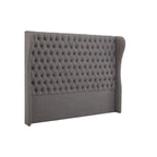 REGINA STUDIO Louis Grey Tufted KING SIZE Headboard