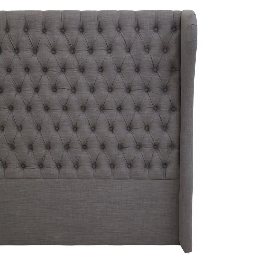 REGINA STUDIO Louis Grey Tufted KING SIZE Headboard