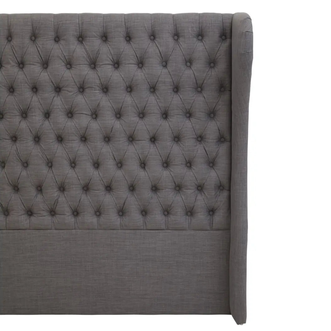 REGINA STUDIO Louis Grey Tufted KING SIZE Headboard