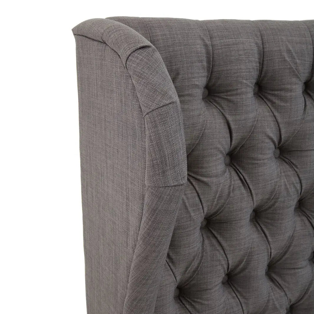 REGINA STUDIO Louis Grey Tufted KING SIZE Headboard