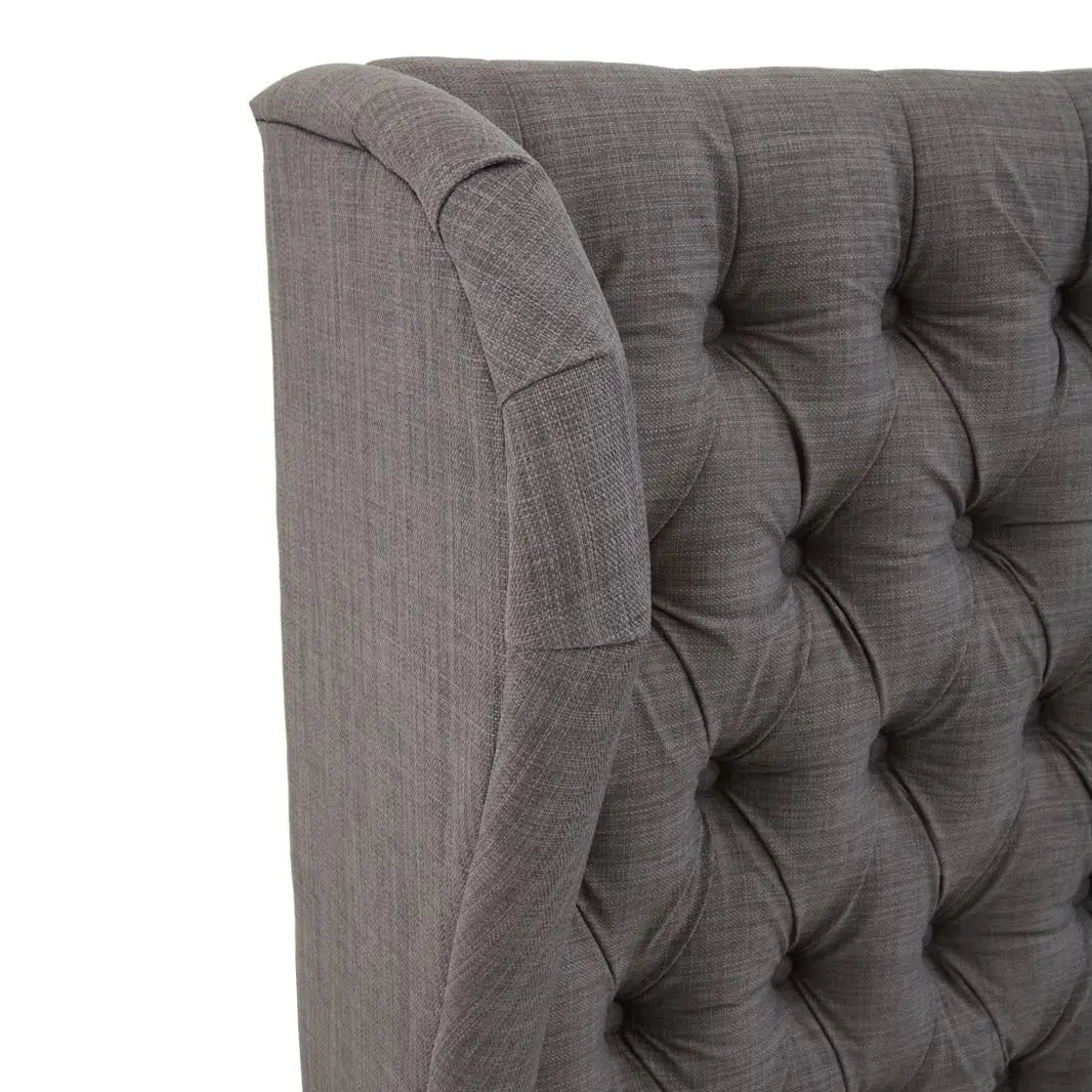 REGINA STUDIO Louis Grey Tufted KING SIZE Headboard