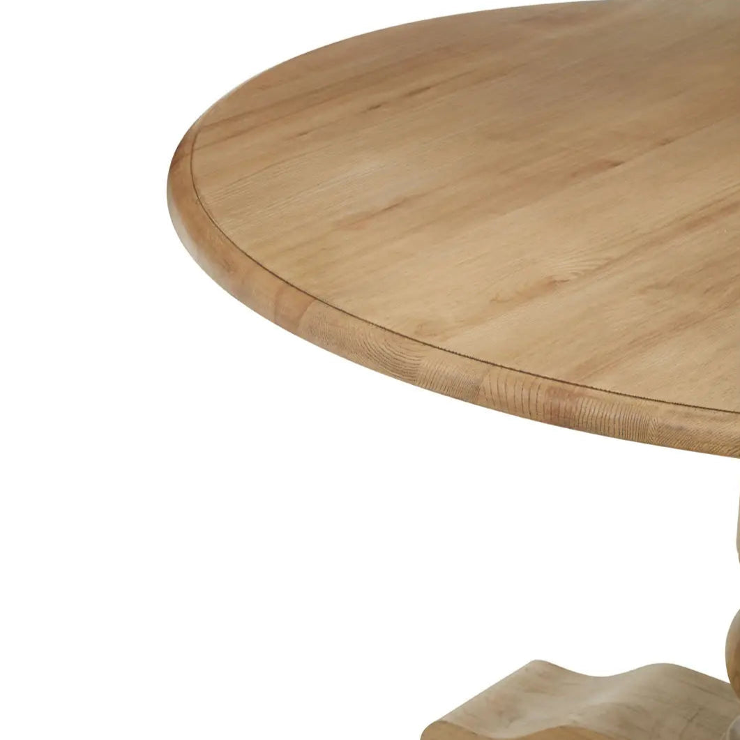 REGINA STUDIO Louis Round Dining Table in Solid Light Oak