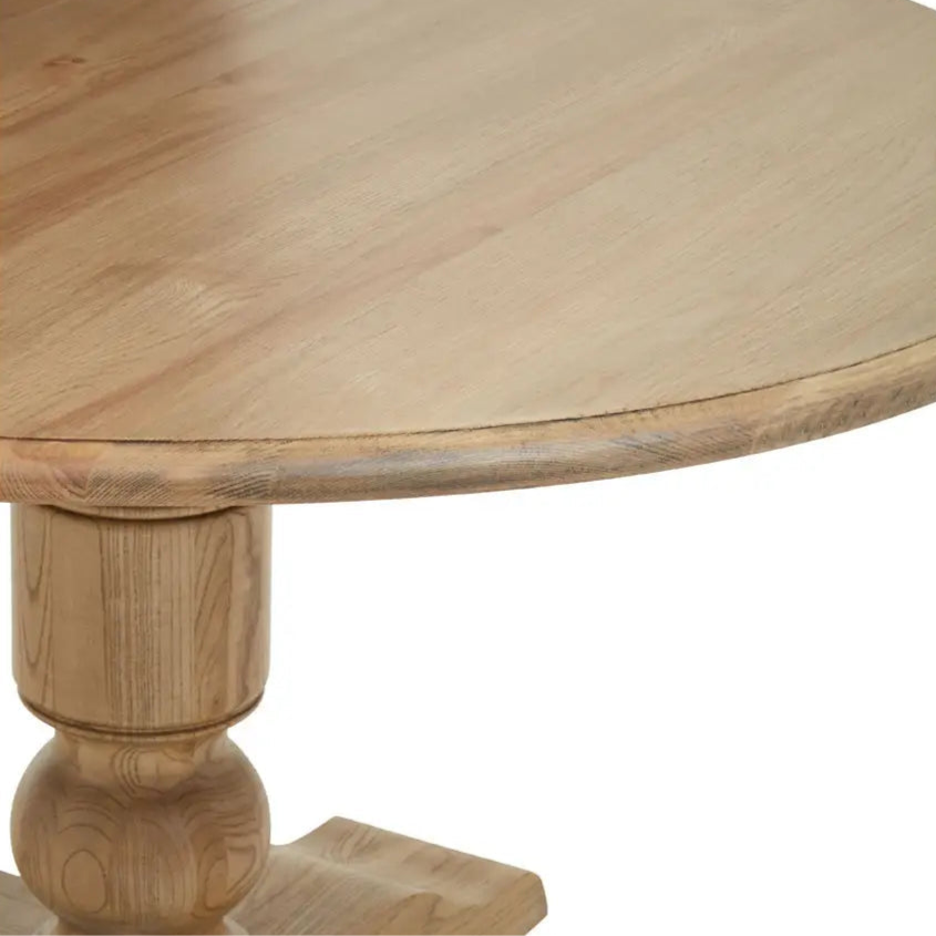 REGINA STUDIO Louis Round Dining Table in Solid Light Oak