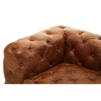 REGINA STUDIO Rancher | Brown Tufted Leather Modular Sofa | Right Arm | 2-Seater