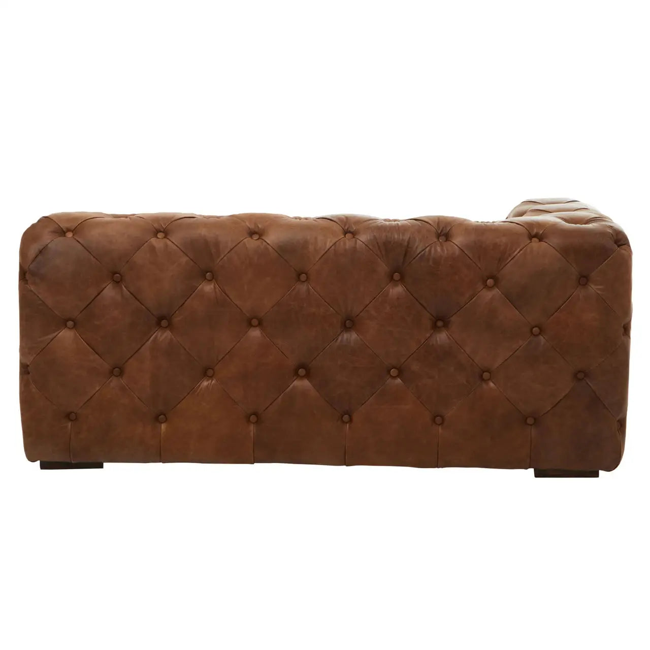 REGINA STUDIO Rancher | Brown Tufted Leather Modular Sofa | Right Arm | 2-Seater
