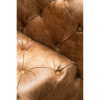 REGINA STUDIO Rancher | Brown Tufted Leather Modular Sofa | Right Arm | 2-Seater