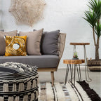 REGINA STUDIO Soleil 2-Seat Cotton Rope Sofa in Eucalyptus Wood With Scatter Cushions, Indoor and Outdoor, 184cm