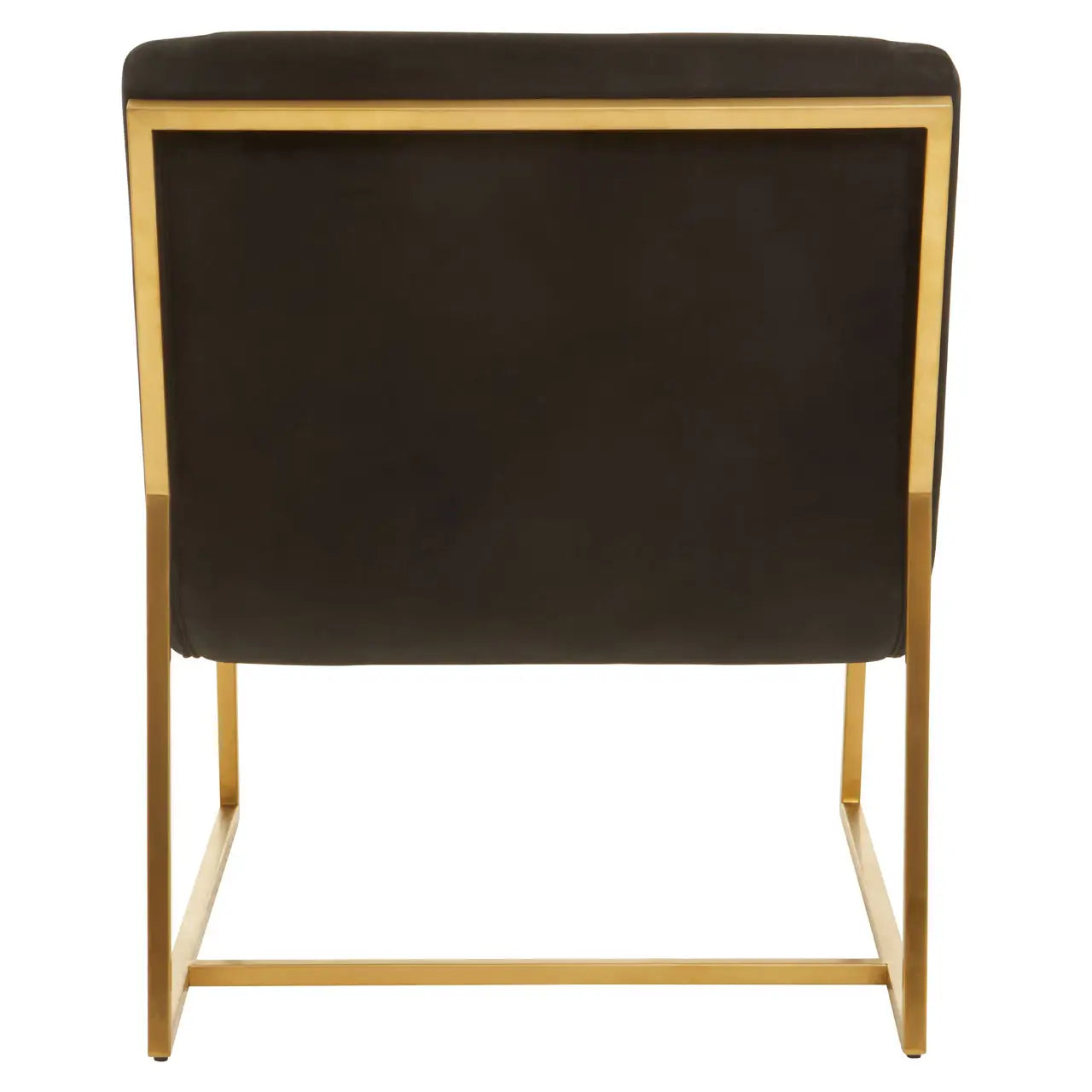 REGINA STUDIO Tulip | Black and Gold Lounge Chair | Velvet 