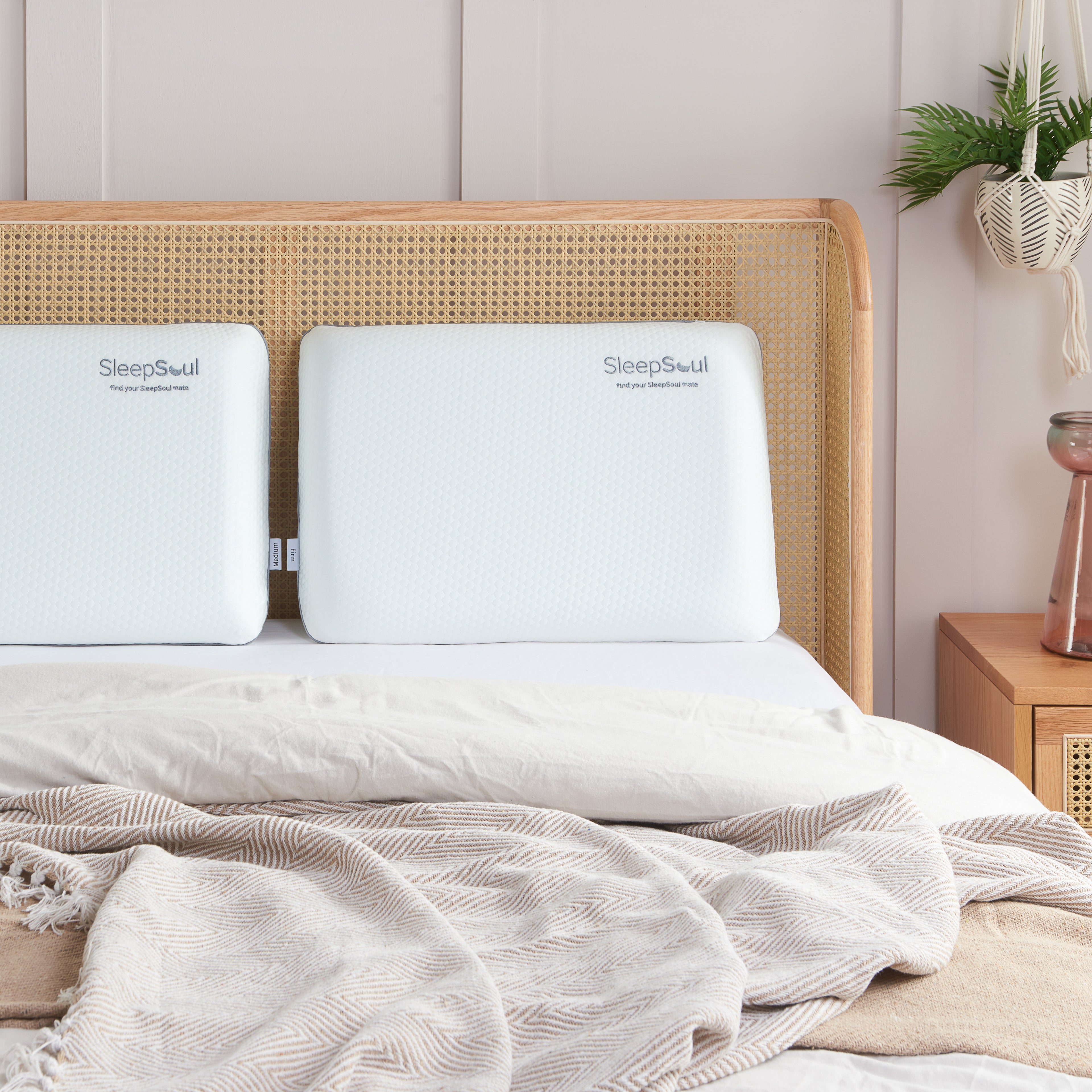 SLEEPSOUL Antibacterial Cool Touch Dual Pillow