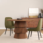 TRAMPOLINE Henry Mango Wood Dining Table, Ø120x76 cm