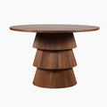 TRAMPOLINE Henry Mango Wood Dining Table, Ø120x76 cm