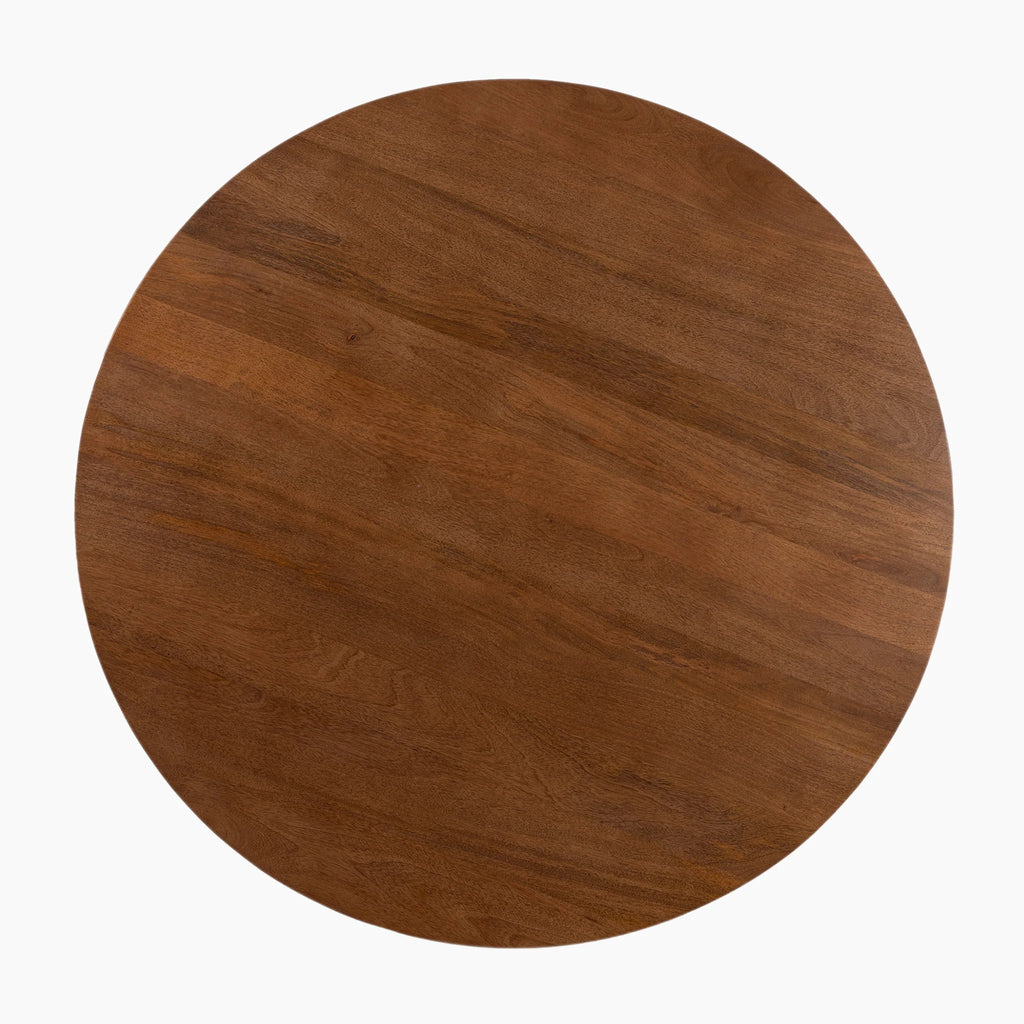 TRAMPOLINE Henry Mango Wood Dining Table, Ø120x76 cm