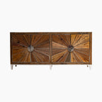 TRAMPOLINE Mode Rustic Reclaimed Wood Four Door Large Sideboard, 200 x 93 x 49 cm