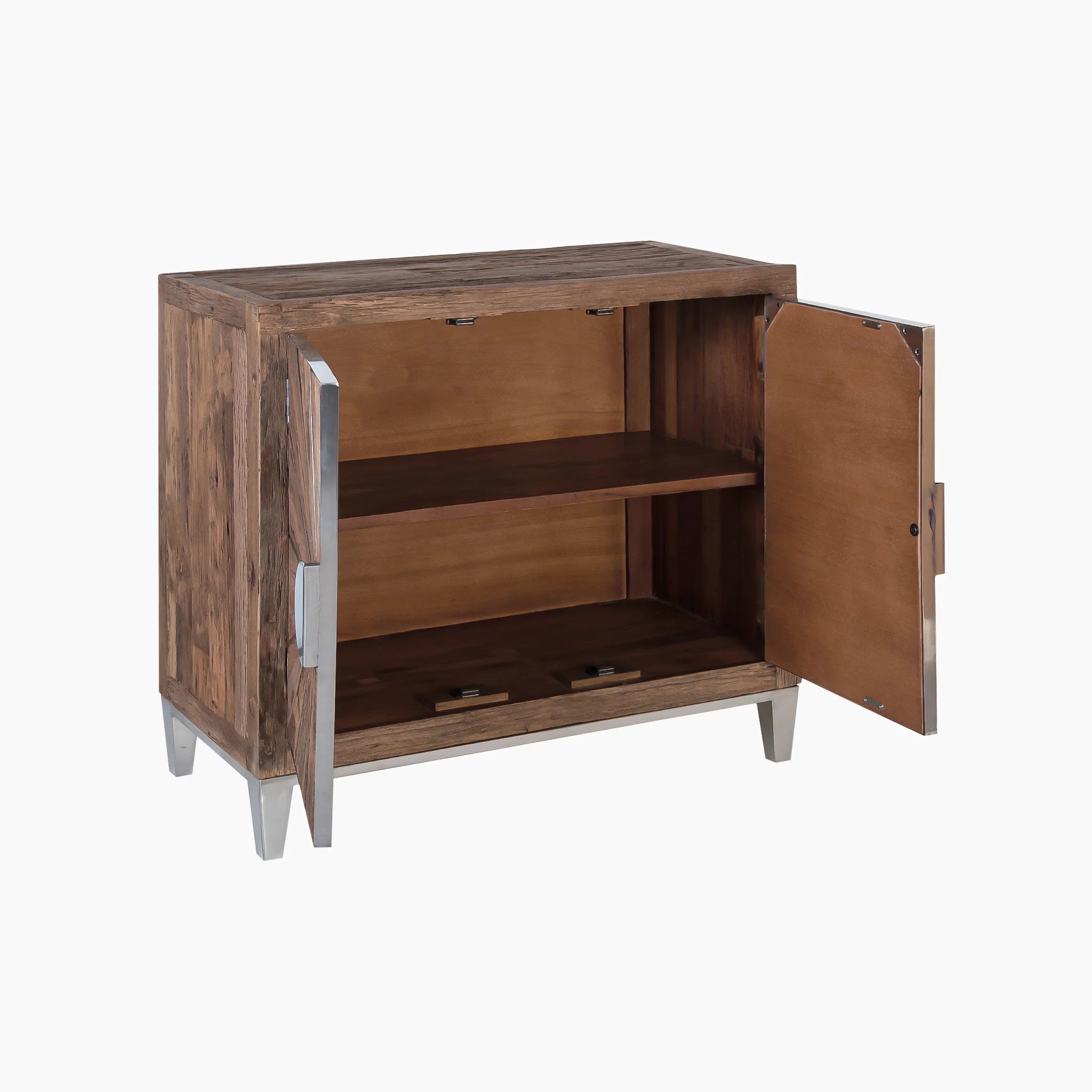 TRAMPOLINE Mode Rustic Reclaimed Wood Two-Door Sideboard/Cabinet
