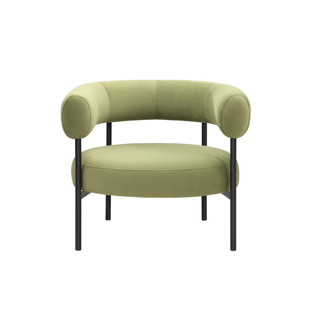 TWENTY10 DESIGNS Eclipse Eco-Friendly Occasional Chair in Olive Green, 82 x 68 x 66 cm