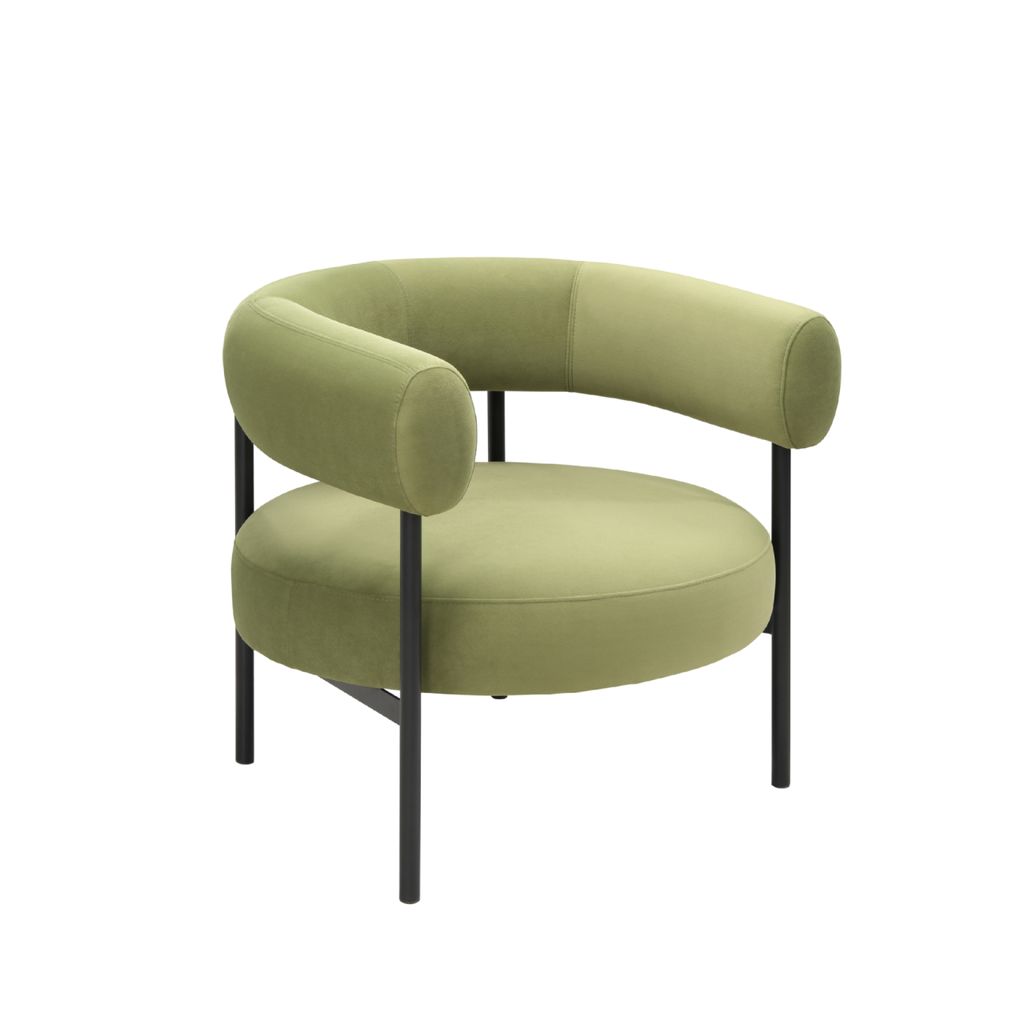 TWENTY10 DESIGNS Eclipse Eco-Friendly Occasional Chair in Olive Green, 82 x 68 x 66 cm