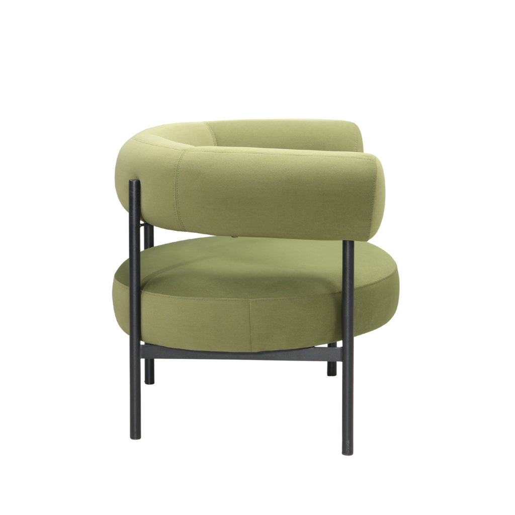TWENTY10 DESIGNS Eclipse Eco-Friendly Occasional Chair in Olive Green, 82 x 68 x 66 cm