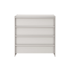 TWENTY10 DESIGNS Everyday Living Collection Albion 4-Drawer Chest of Drawers, Stone, 80 x 45 x 80 cm