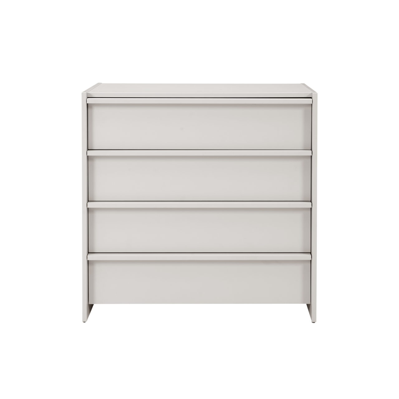 TWENTY10 DESIGNS Everyday Living Collection Albion 4-Drawer Chest of Drawers, Stone, 80 x 45 x 80 cm