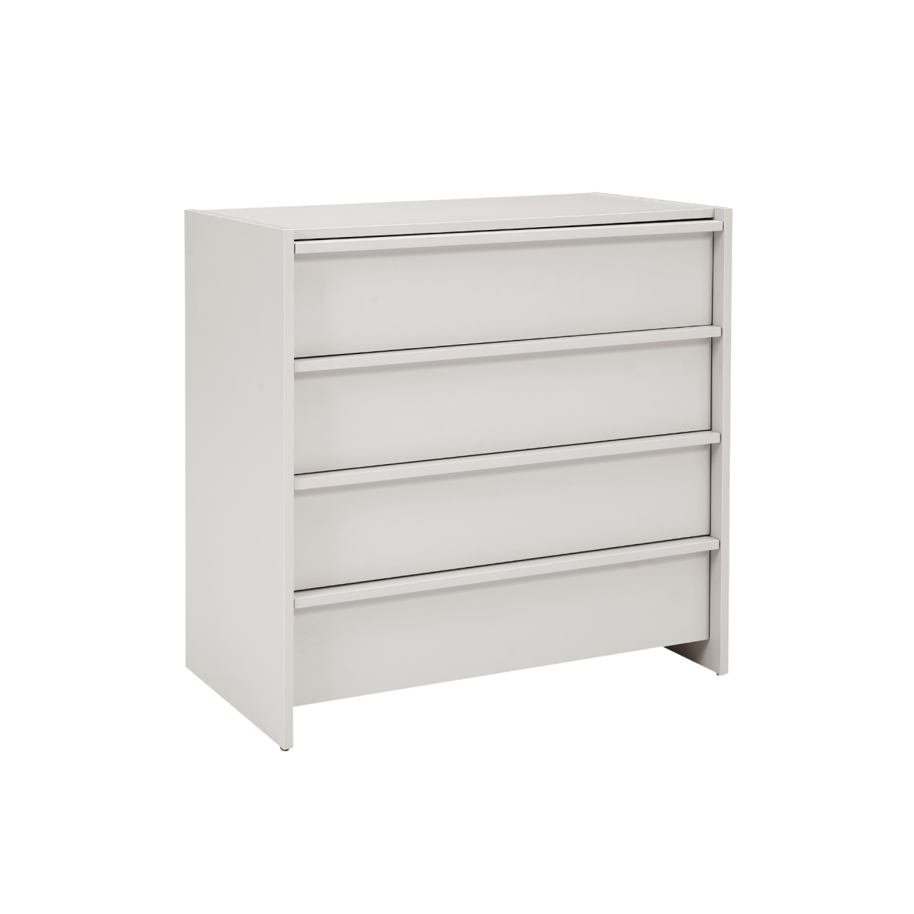 TWENTY10 DESIGNS Everyday Living Collection Albion 4-Drawer Chest of Drawers, Stone, 80 x 45 x 80 cm