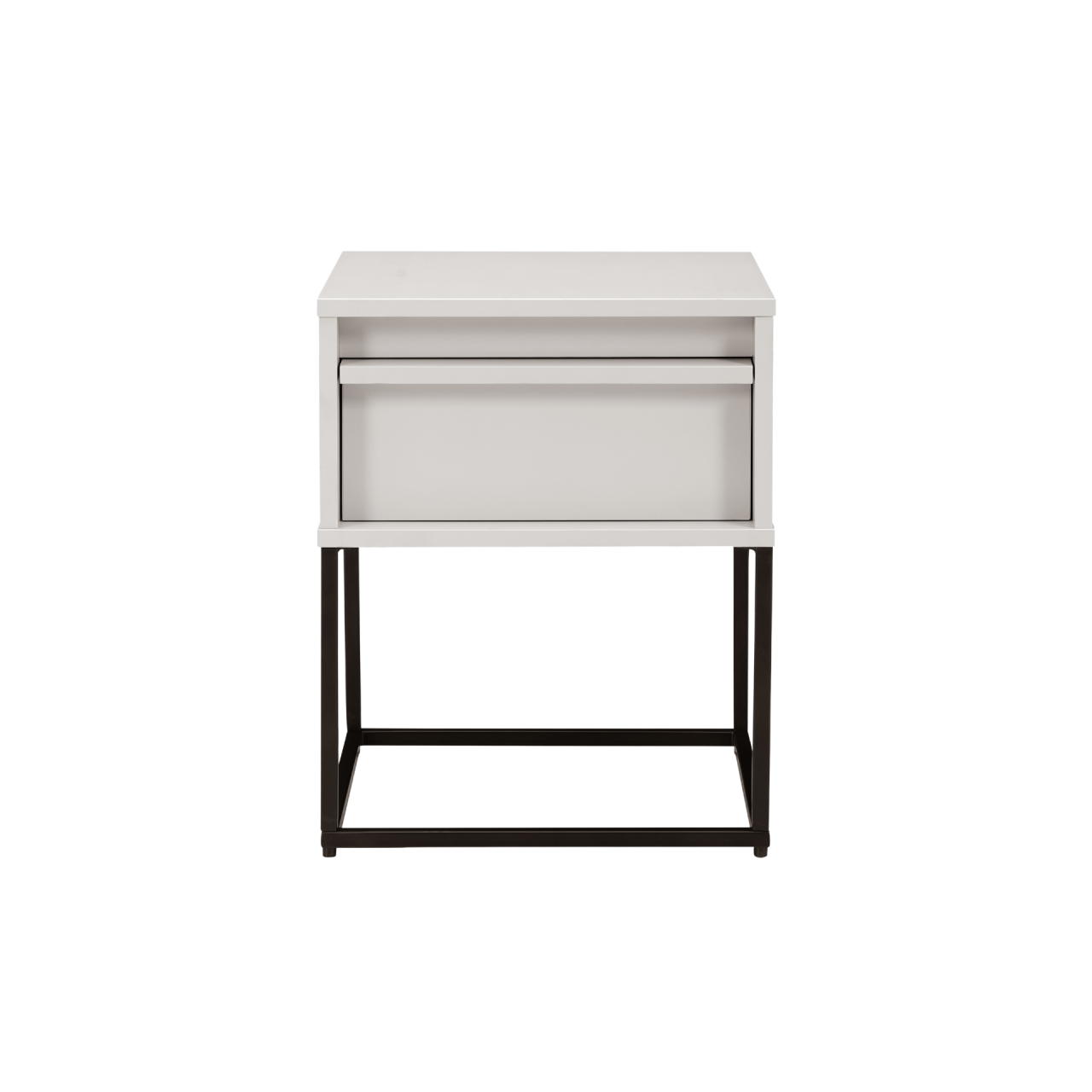 TWENTY10 DESIGNS Everyday Living Collection Albion Single Drawer Bedside Table, Stone Finish